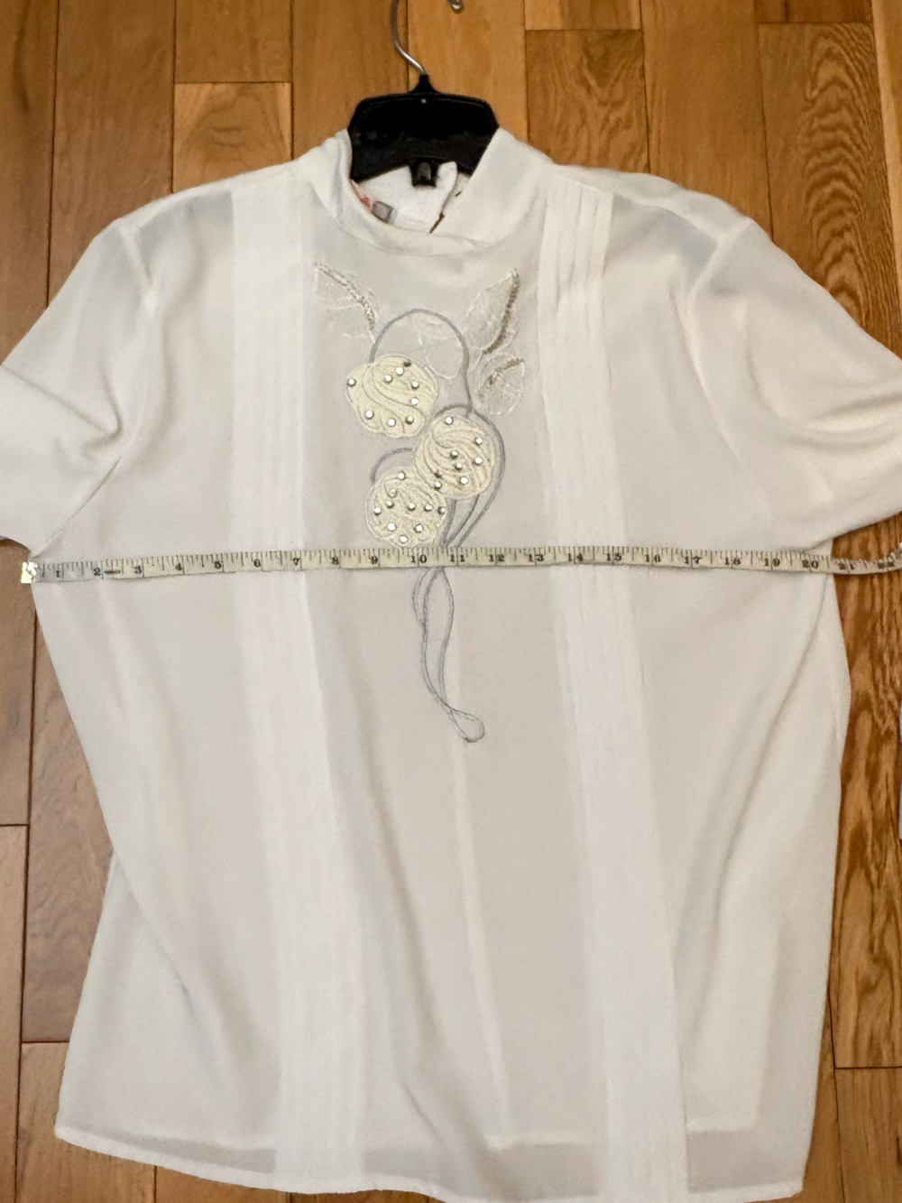 Eaton Vintage Embroidered Beaded Women's Blouse - Picture 4 of 5